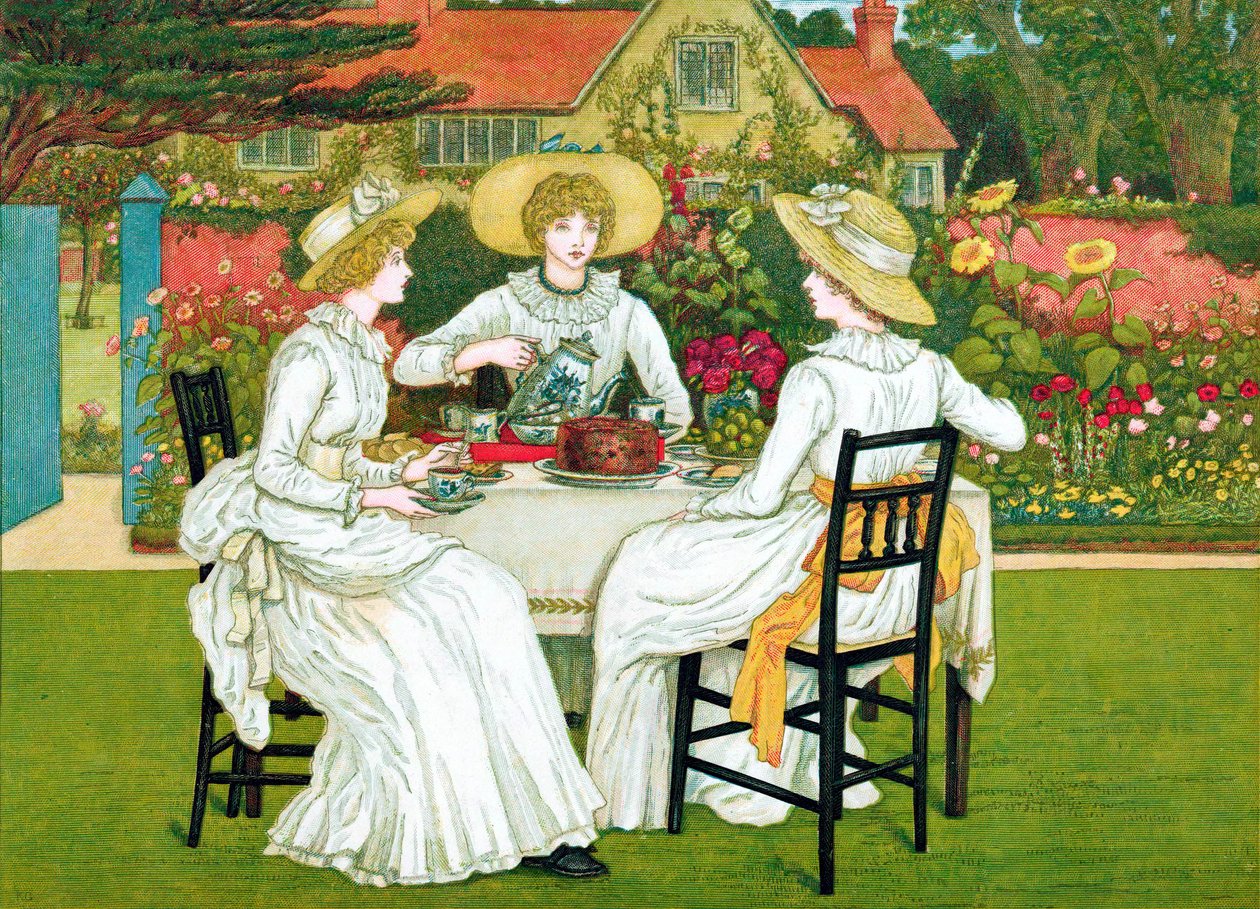 Chá da tarde, 1886 de Unbekannt