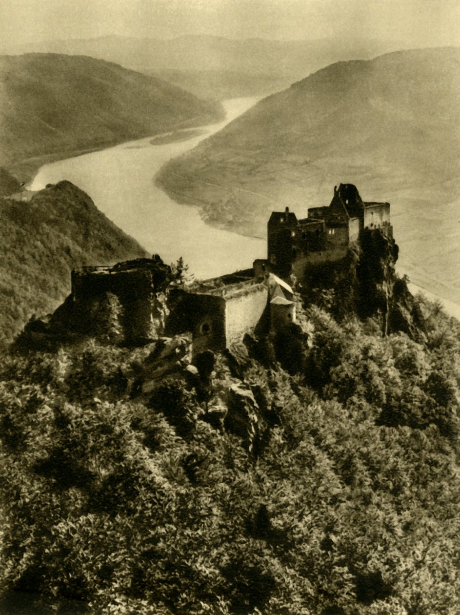 Castelo de Aggstein, Wachau, Baixa Áustria, c1935. de Unbekannt