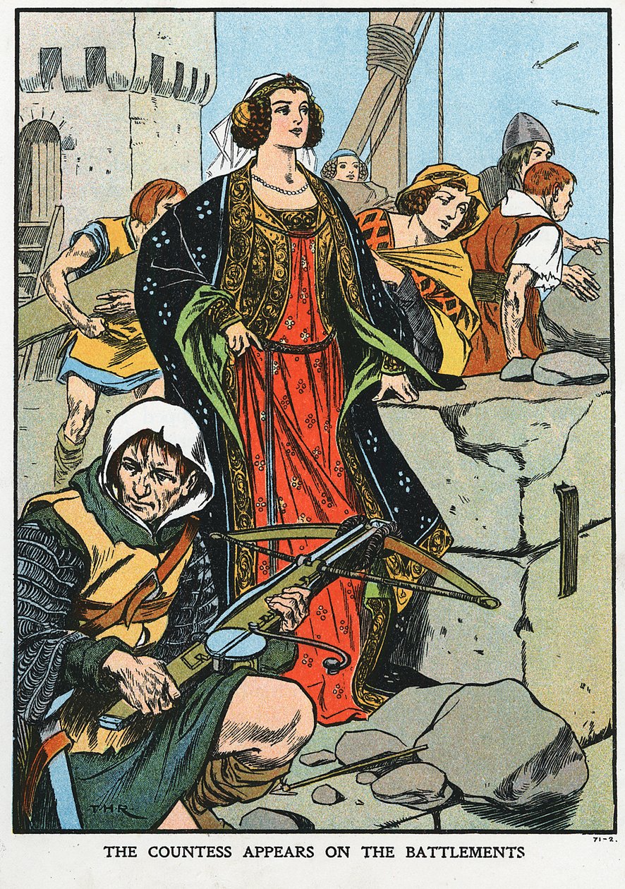 Agnes, condessa de Dunbar 1312-1369, conhecida como Agnes Negra, 1338, início do século XX de Unbekannt