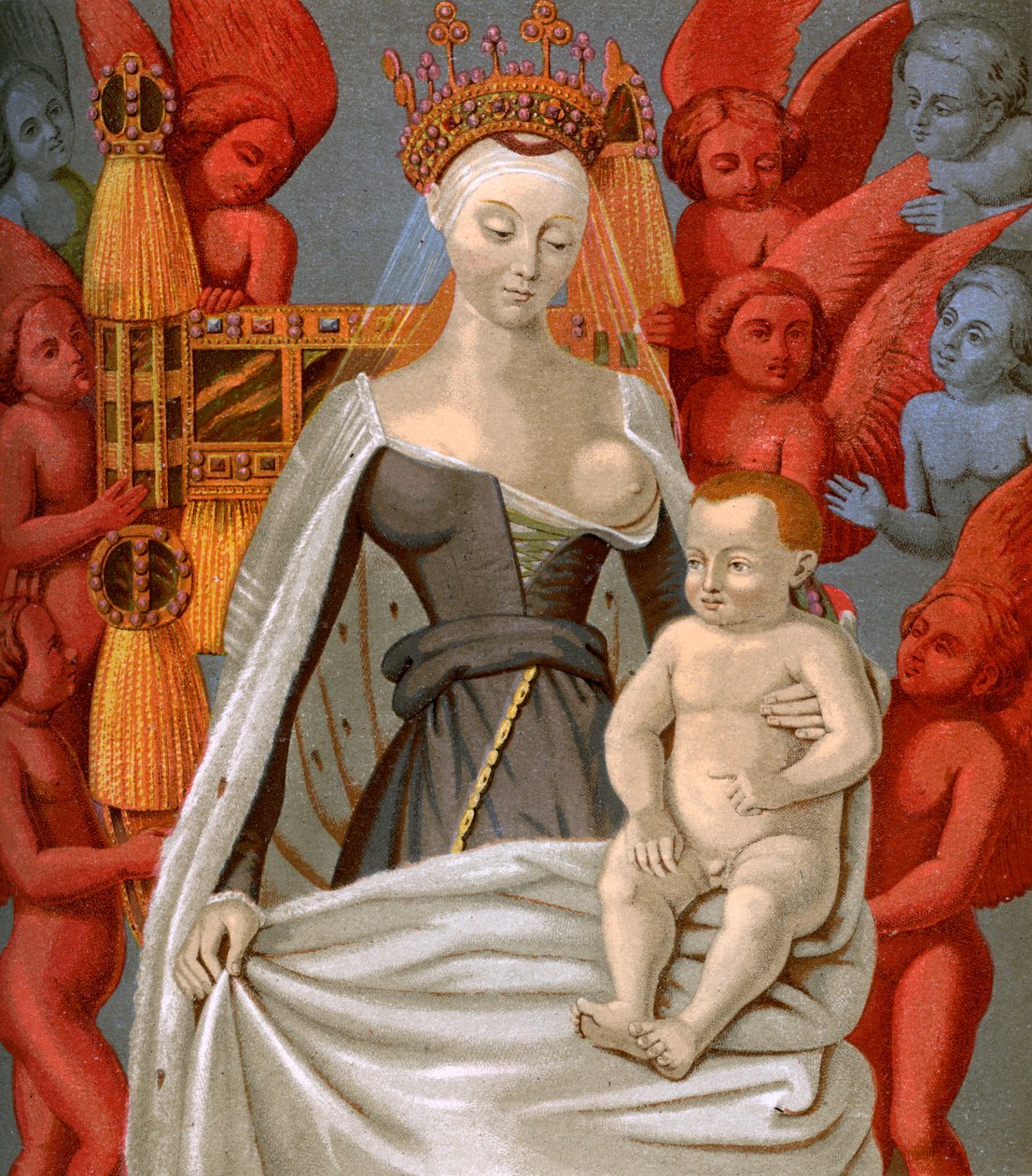 Agnès Sorel 1421-1450, senhora do rei Carlos VII da França, c1450 1849 de Unbekannt