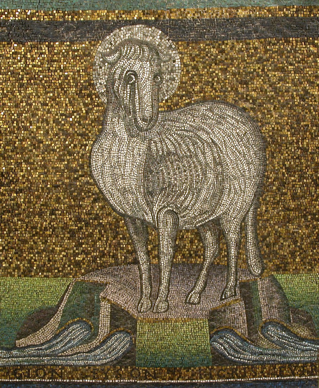 Agnus Dei, bizantino, original do início do século XX, datado do século VI. de Unbekannt