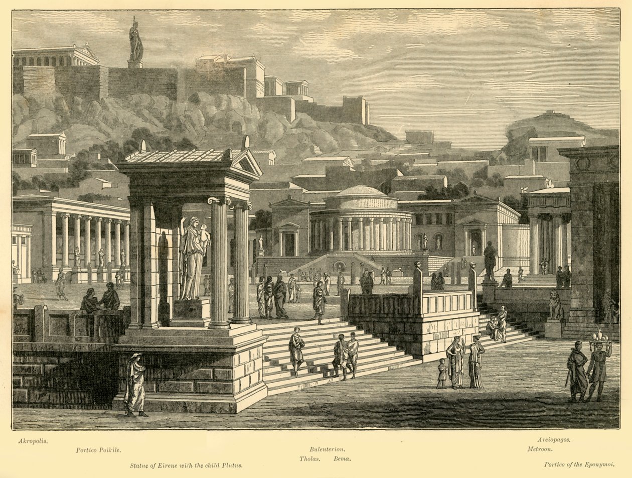 Ágora de Atenas restaurada, 1890. de Unbekannt