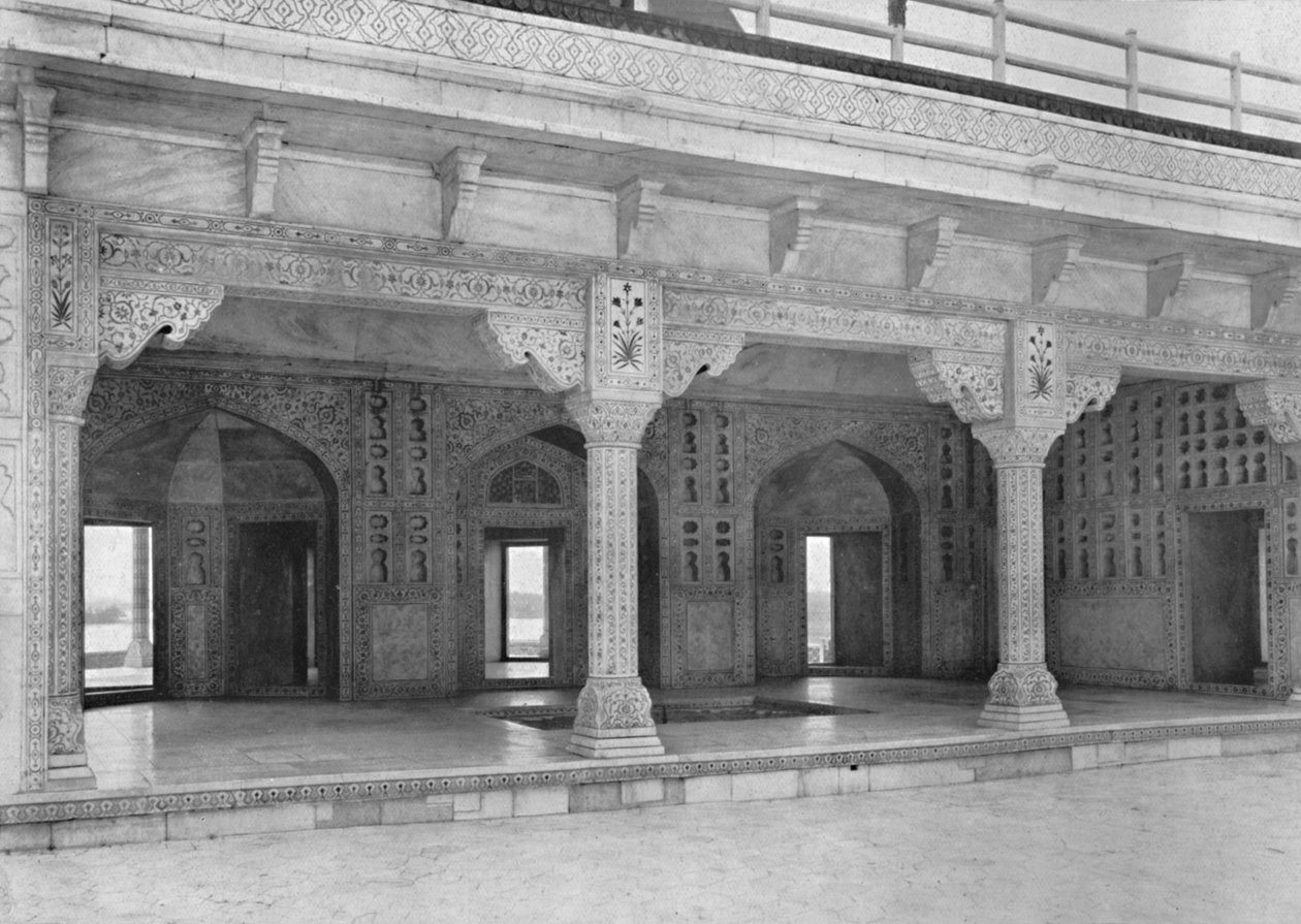 Agra. Um quarto na Jasmine Tower, c1910. de Unbekannt