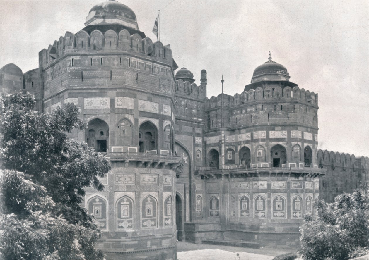 Agra. O portão de Delhi do forte, c1910. de Unbekannt