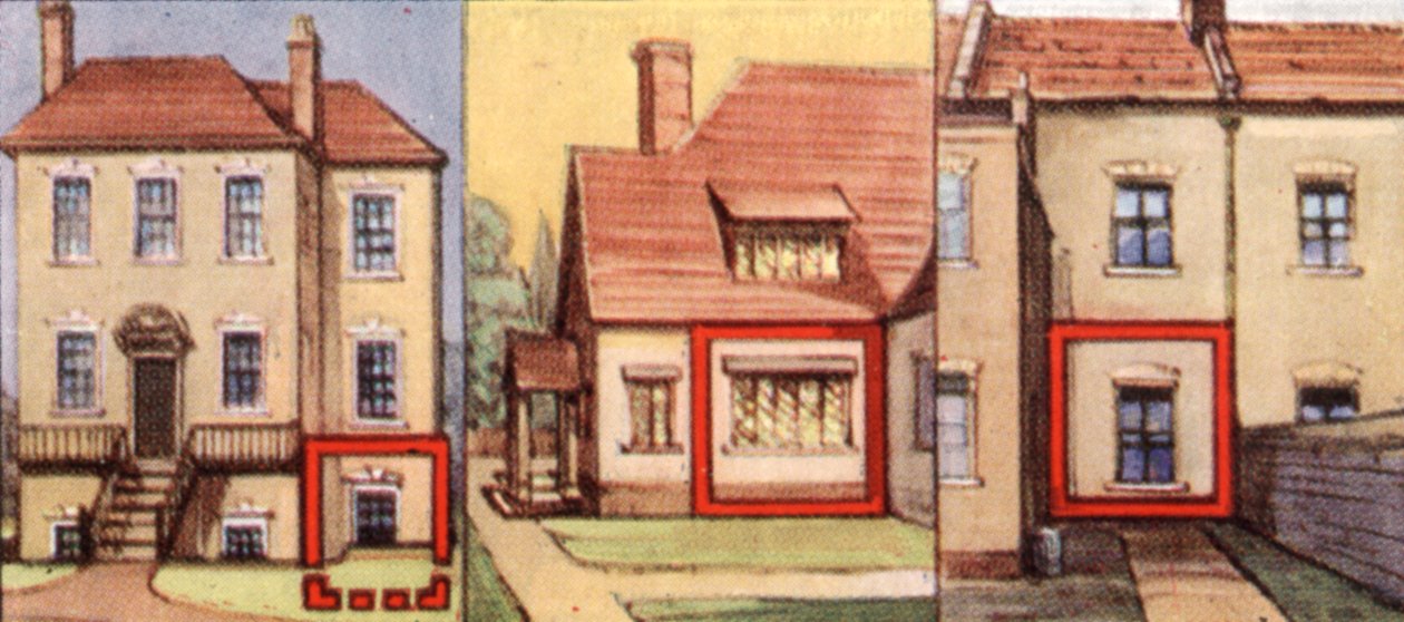 Precauções contra ataques aéreos, cartão de cigarro, britânico, 1938 de Unbekannt