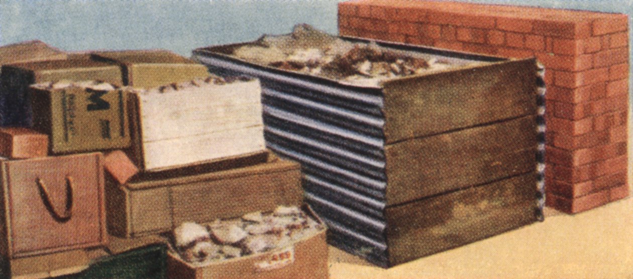 Precauções contra ataques aéreos, cartão de cigarro, britânico, 1938 de Unbekannt