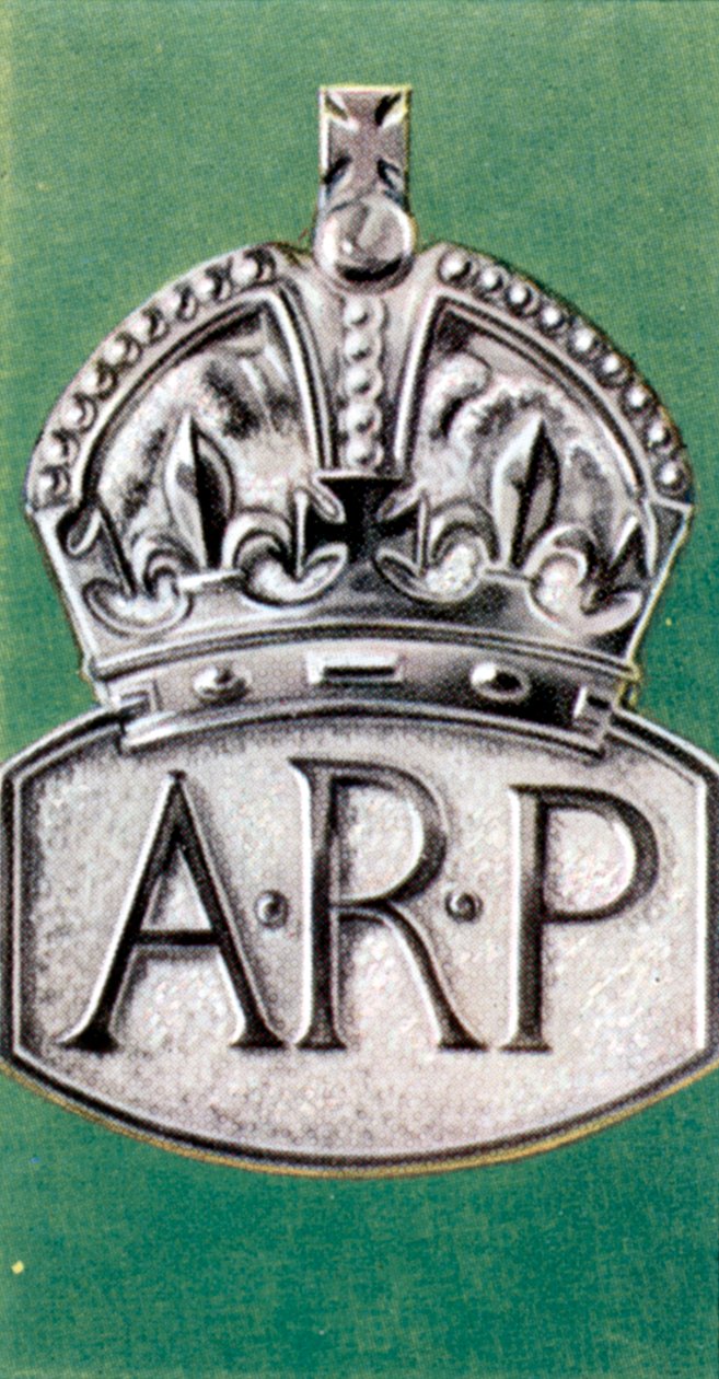 Precauções contra ataques aéreos, cartão de cigarro, britânico, 1938 de Unbekannt