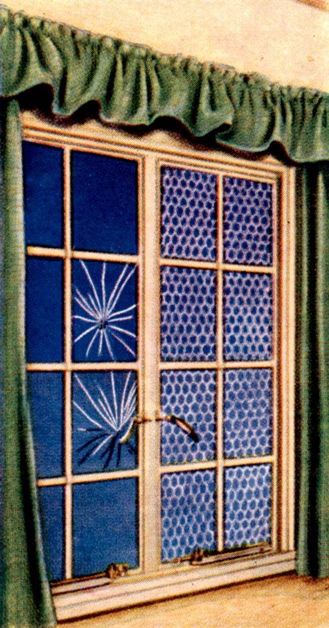 Precauções contra ataques aéreos, cartão de cigarro, britânico, 1938 de Unbekannt