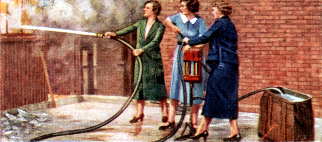 Precauções contra ataques aéreos, cartão de cigarro, britânico, 1938 de Unbekannt