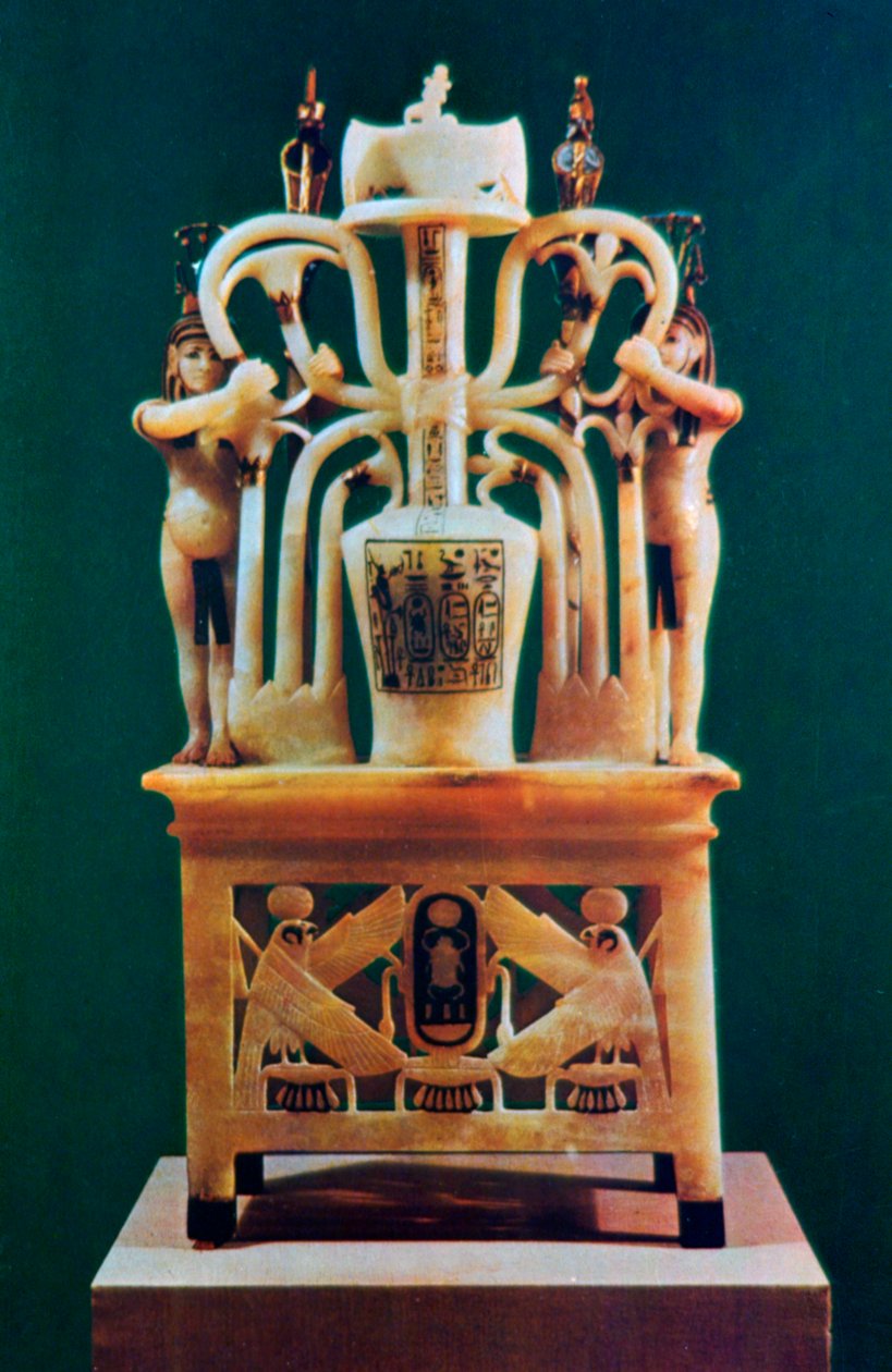 Vaso de perfume de alabastro do túmulo de Tutancâmon, século XIV aC de Unbekannt