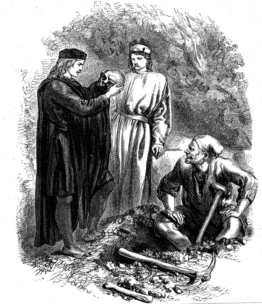 Infelizmente, pobre Yorick! Eu o conheci, Horatio, c1850 de Unbekannt
