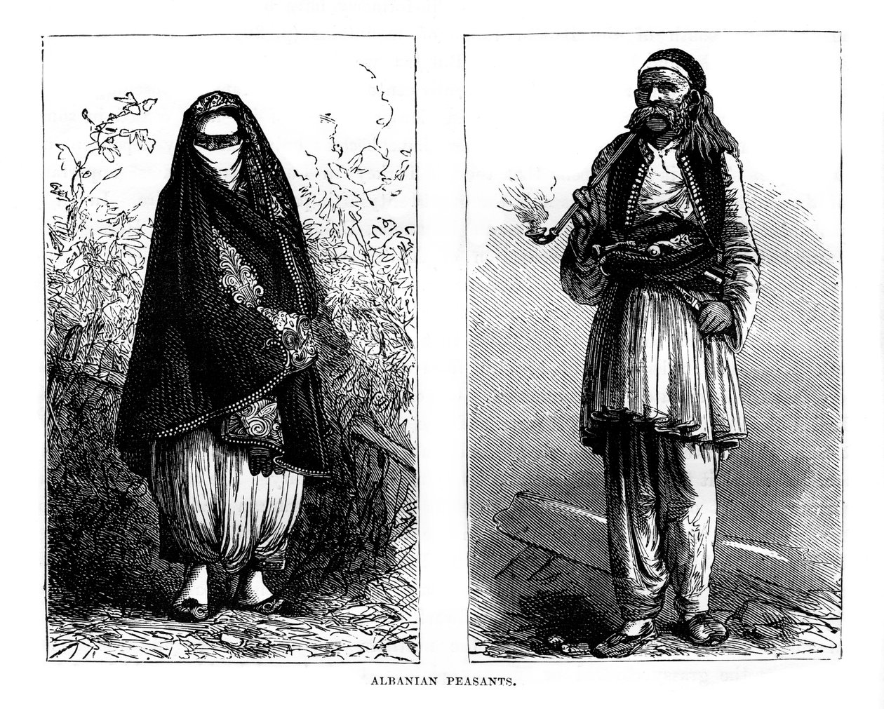Camponeses albaneses, século XIX de Unbekannt