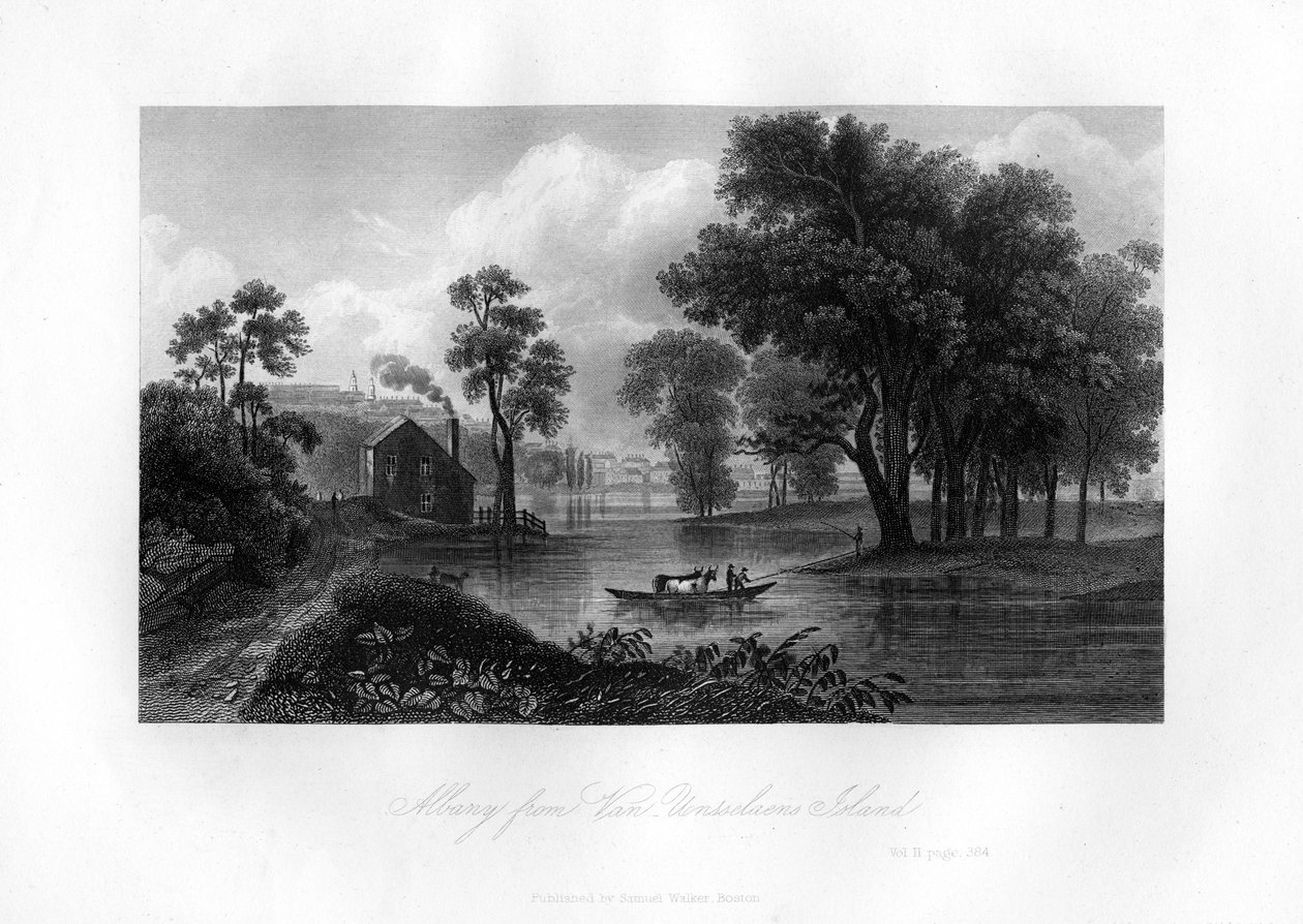 Albany da Ilha Van-Unsselaens, Estado de Nova Iorque, 1855 de Unbekannt