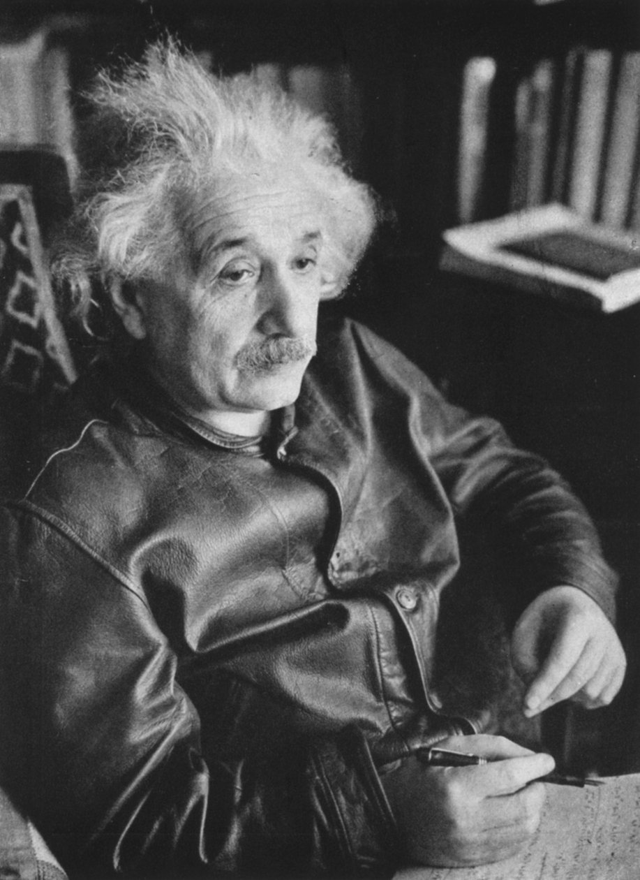 Albert Einstein, matemático e físico alemão-suíço-americano de Unbekannt