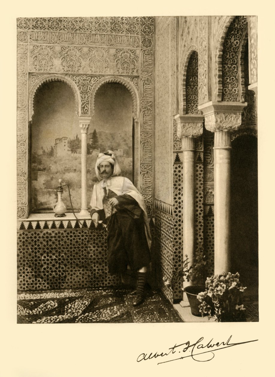 Albert Frederick Calvert no Alhambra, Granada, Espanha, 1907. de Unbekannt