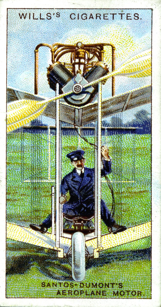 Alberto Santos-Dumont, aeronauta brasileiro, primeiro vôo gravado na Europa, 1906, 1915 de Unbekannt