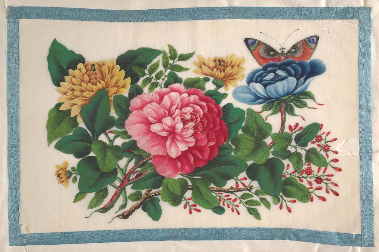 Álbum com Doze Quadros de Flores, séc. de Unbekannt
