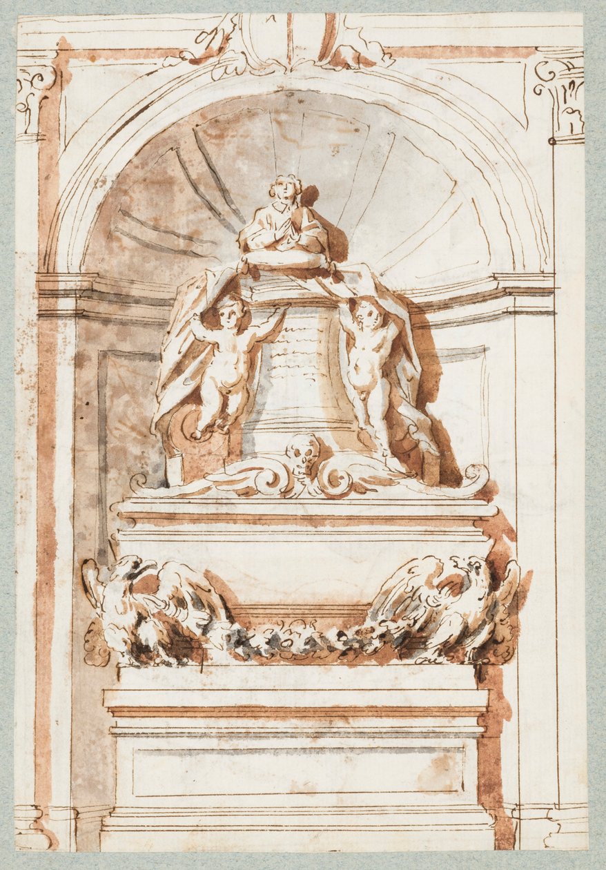 Página do álbum, um monumento à tumba de Unbekannt