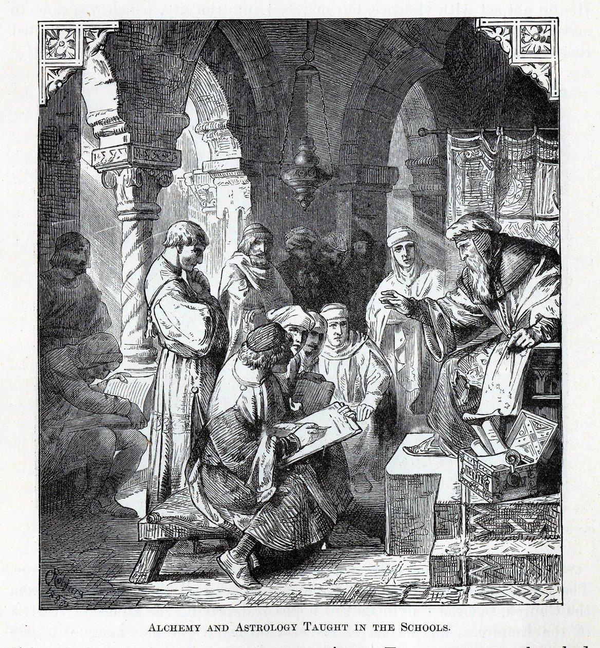 Alquimia e Astrologia ensinadas nas escolas, 1882 de Unbekannt