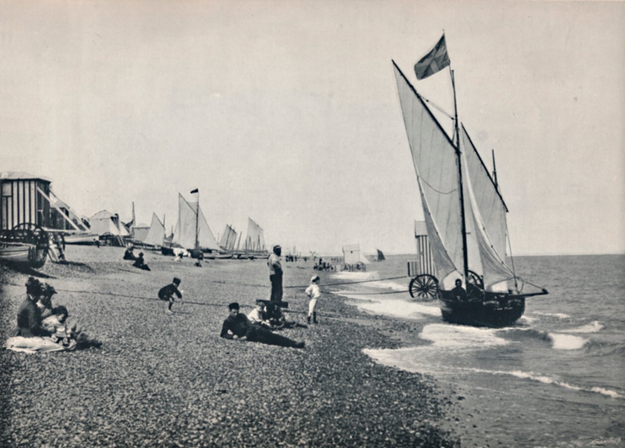 Aldeburgh - a praia, 1895 de Unbekannt