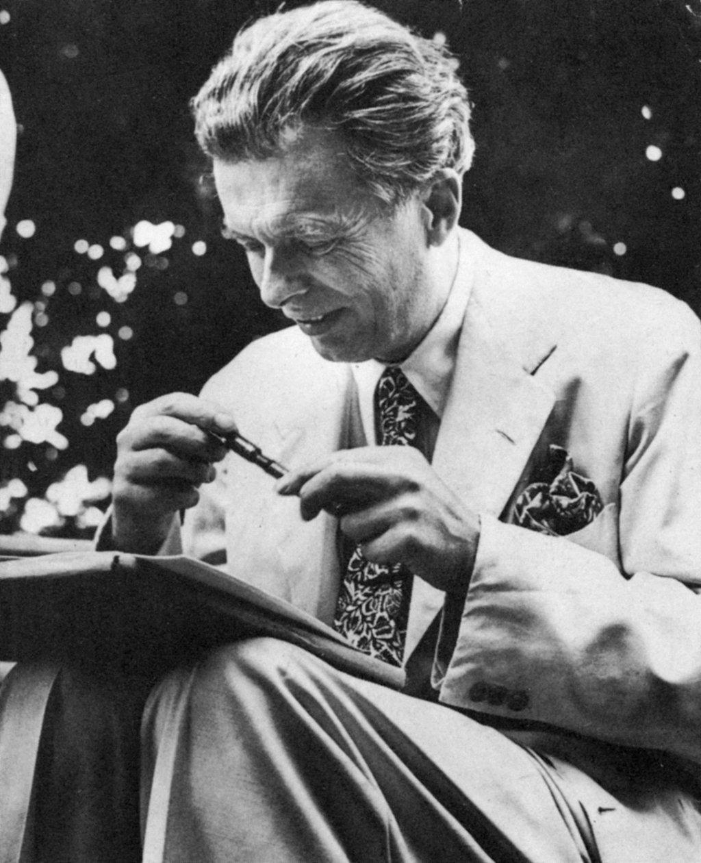 Aldous Leonard Huxley 1894-1963, ensaísta e romancista inglês, c1950s de Unbekannt