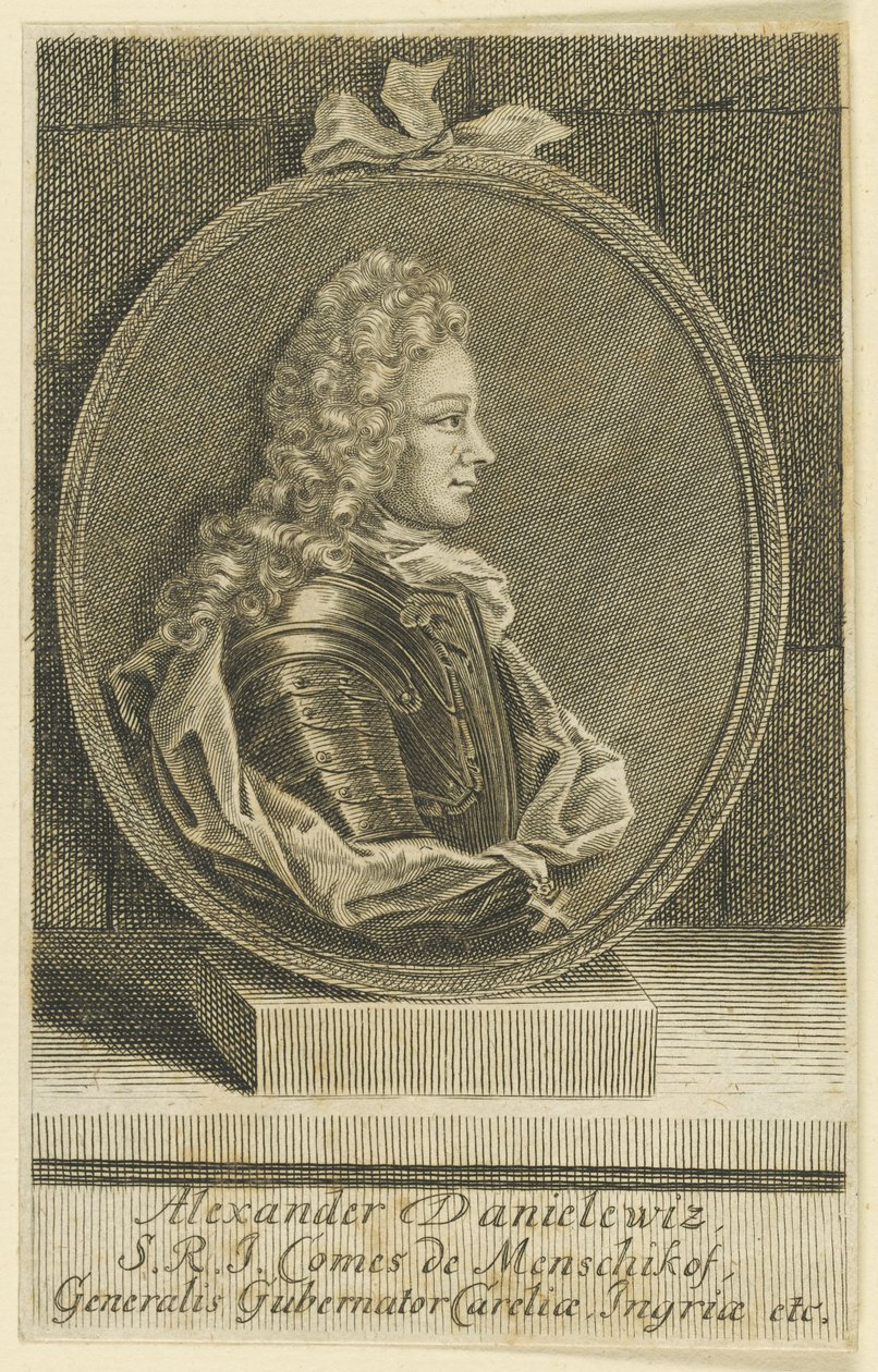 Alexander Danilovich Menshikov, Generalíssimo, Príncipe do Sacro Império Romano, 1705. de Unbekannt