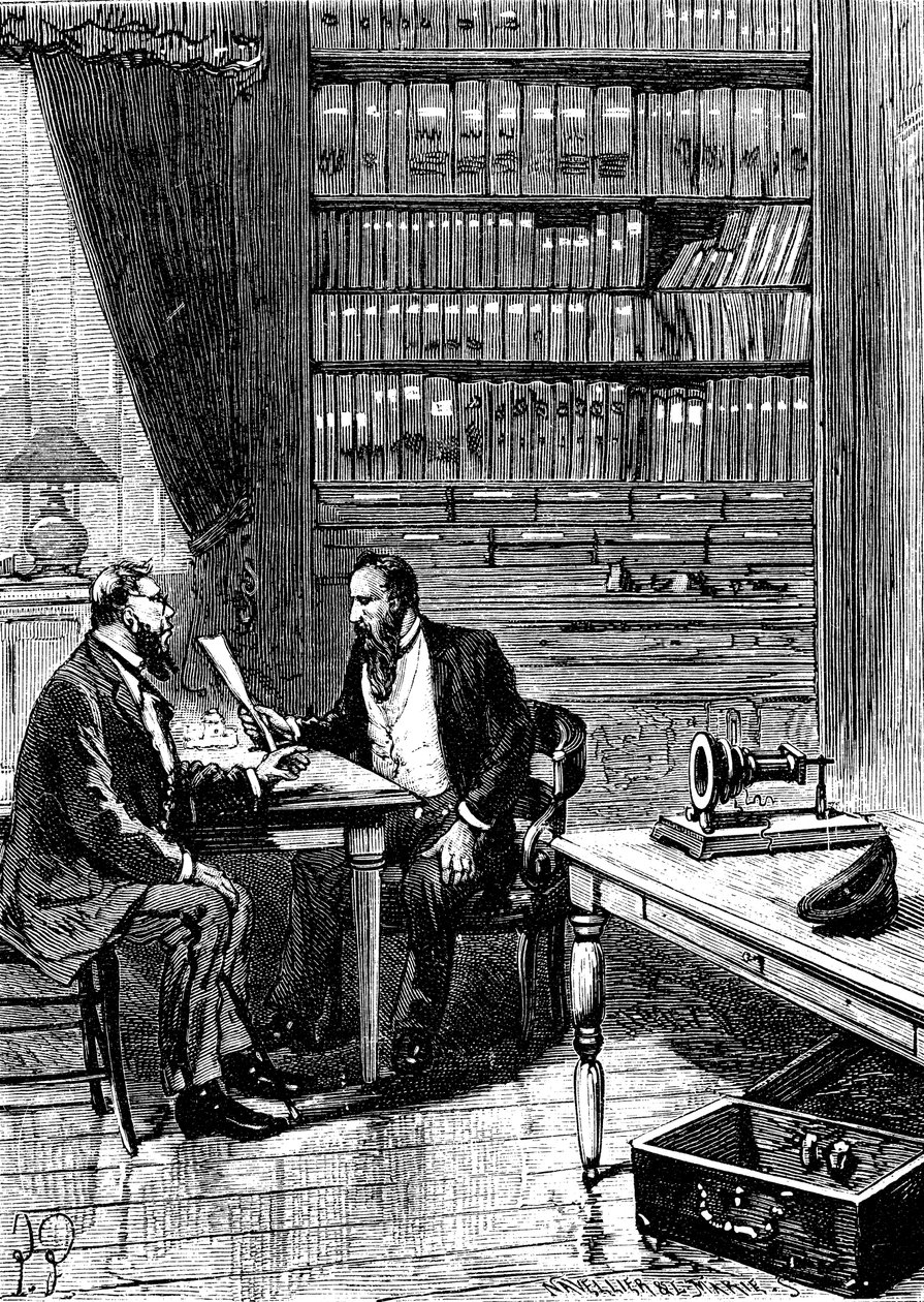 Alexander Graham Bell 1847-1922, inventor americano nascido na Escócia, 1876 de Unbekannt