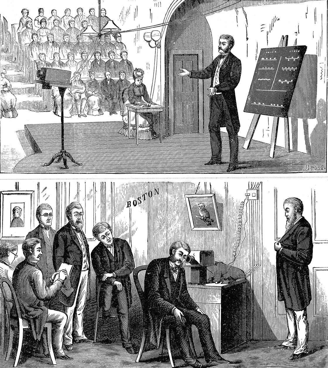 Alexander Graham Bell 1847-1922, inventor americano nascido na Escócia, 1877 1890 de Unbekannt