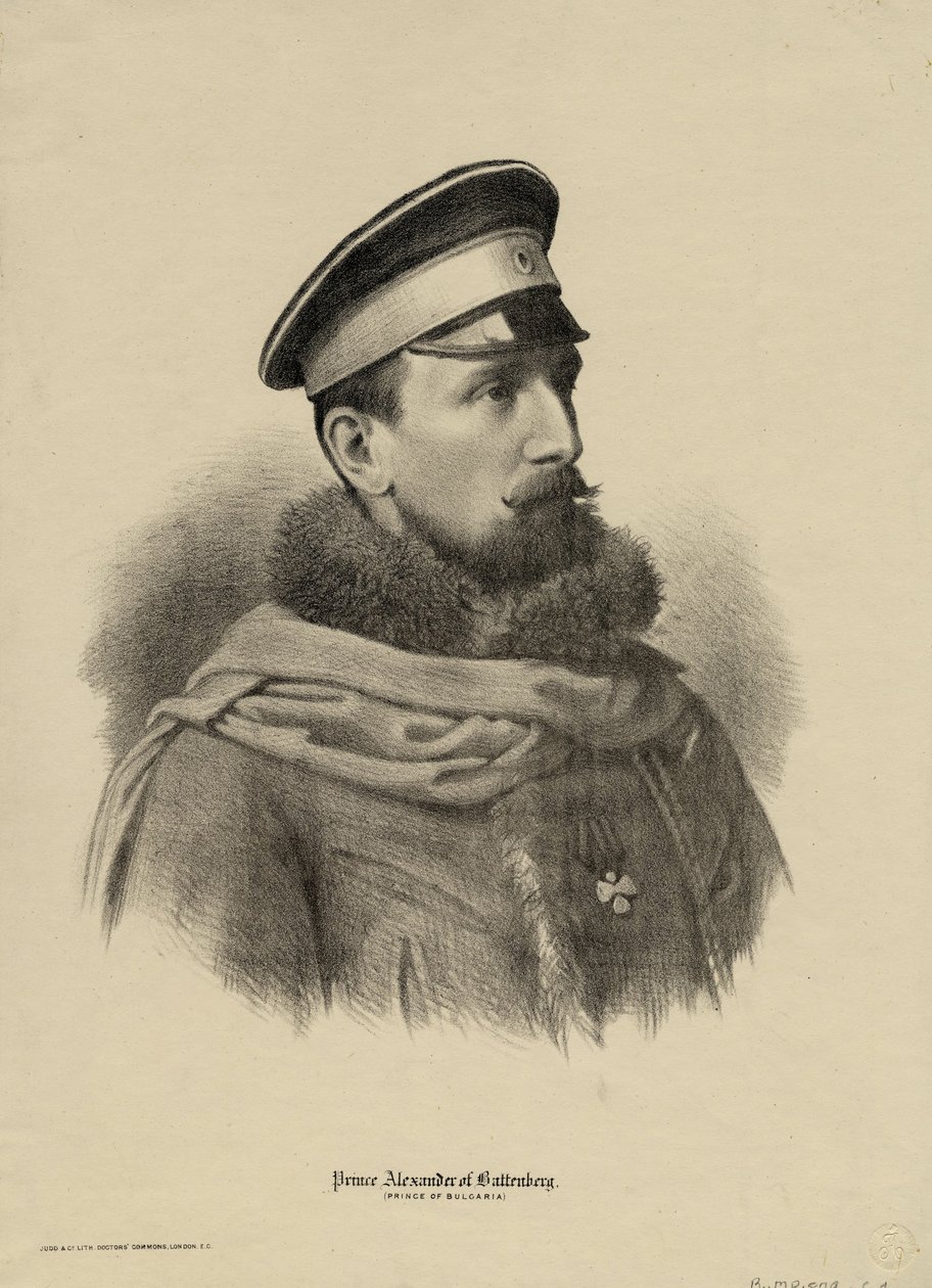 Alexander Joseph 1857-1893, príncipe da Bulgária, 1880 de Unbekannt