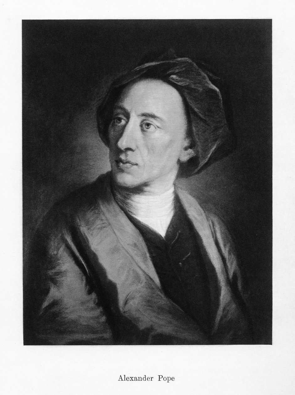 Alexander Pope, poeta inglês, século XIX de Unbekannt