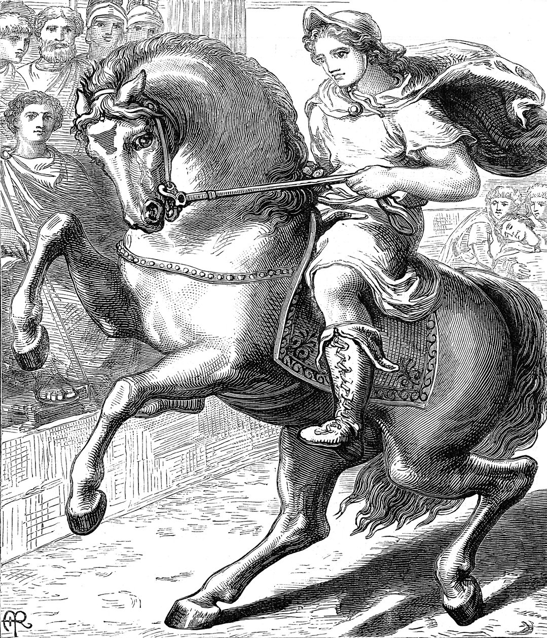 Alexandre, o Grande, 356-323 aC, c1873 de Unbekannt