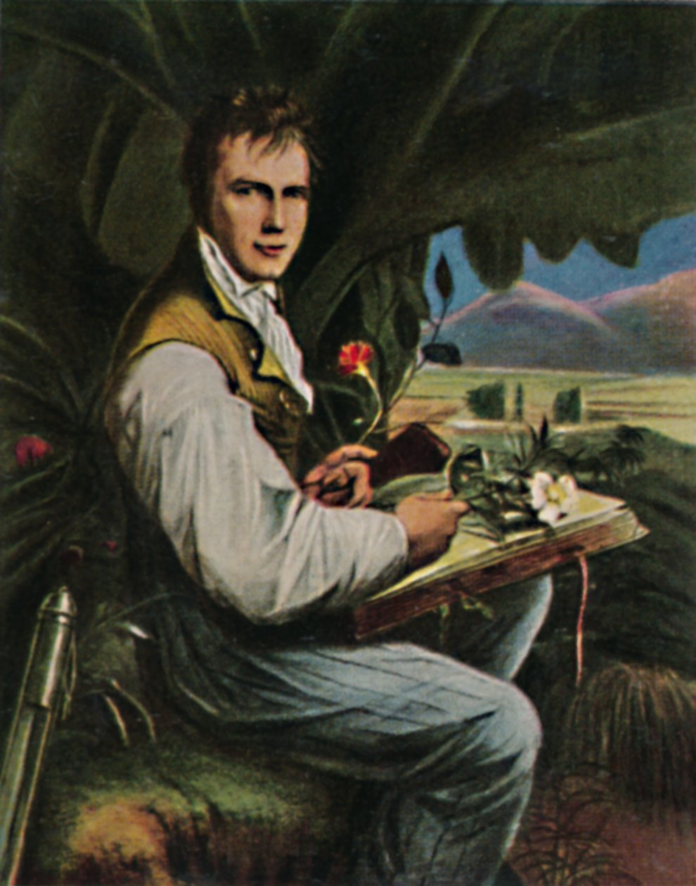 Alexander von Humboldt 1769-1859. - Pintura de Weitsch, 1934. de Unbekannt