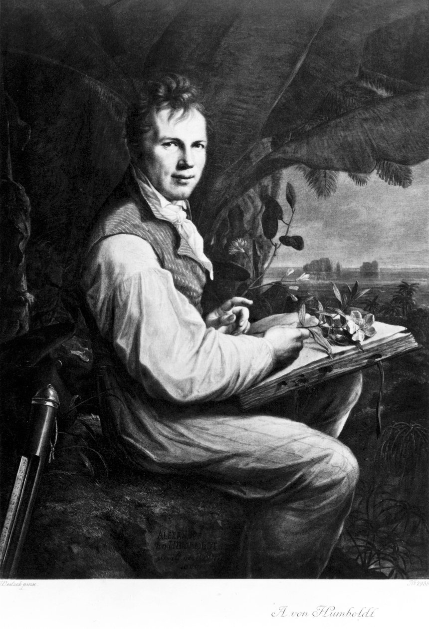 Alexander von Humboldt, naturalista e explorador alemão, c 1806 de Unbekannt