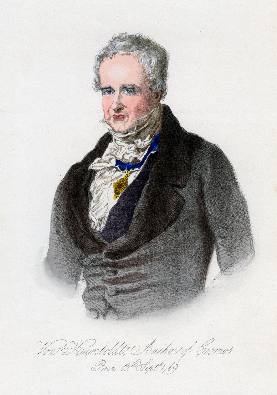 Alexander von Humboldt, naturalista e explorador prussiano, século c19 de Unbekannt