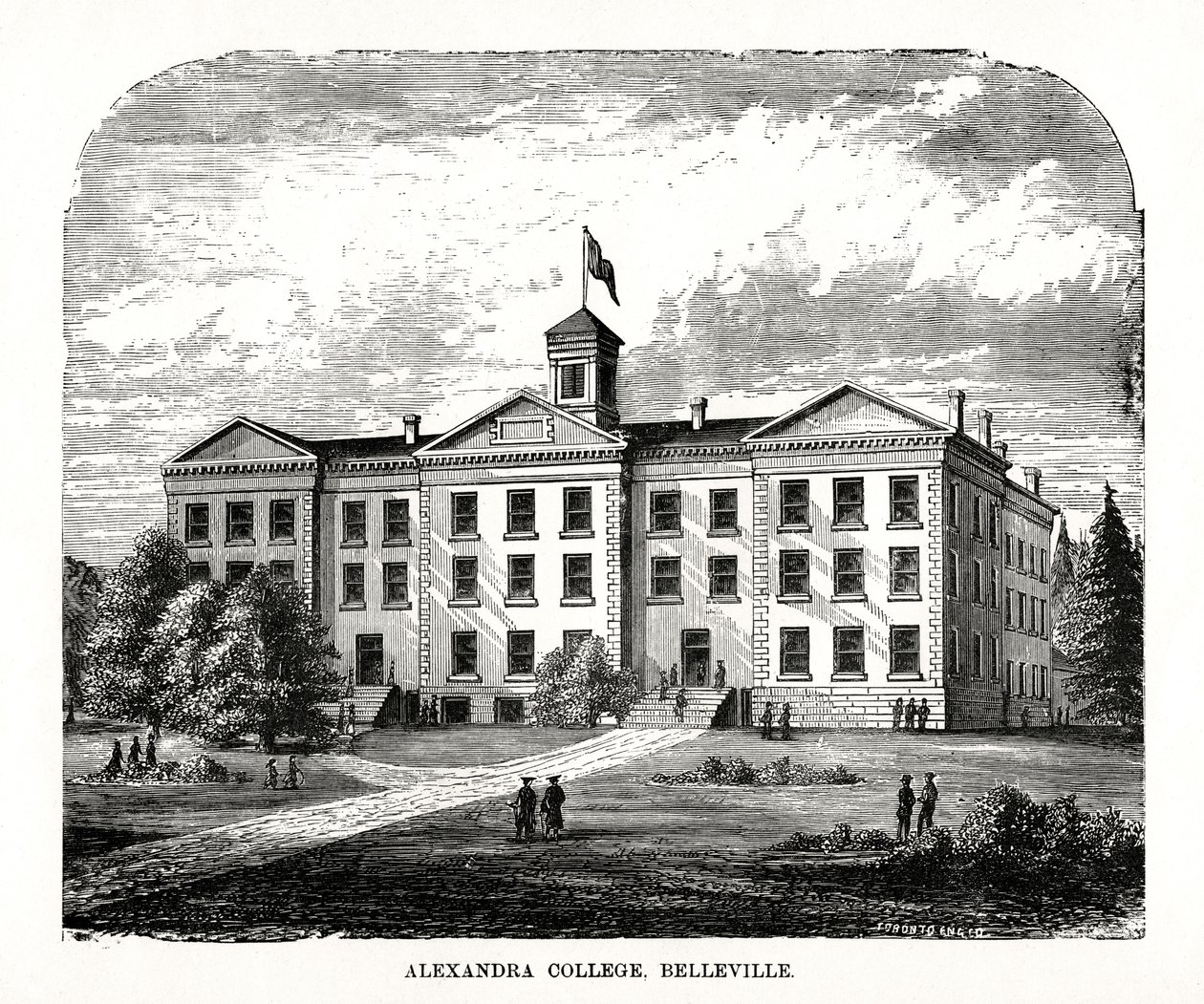 Alexandra College, Belleville, Ontário, Canadá, século XIX de Unbekannt