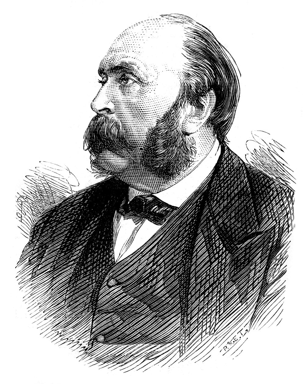 Alexandre Auguste Ledru-Rollin, político francês, 1875 de Unbekannt