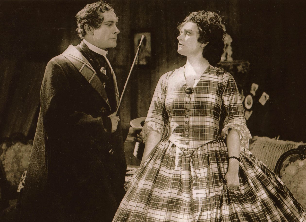 Alfred Abel e Paola Negri em "Die Flamme de Unbekannt