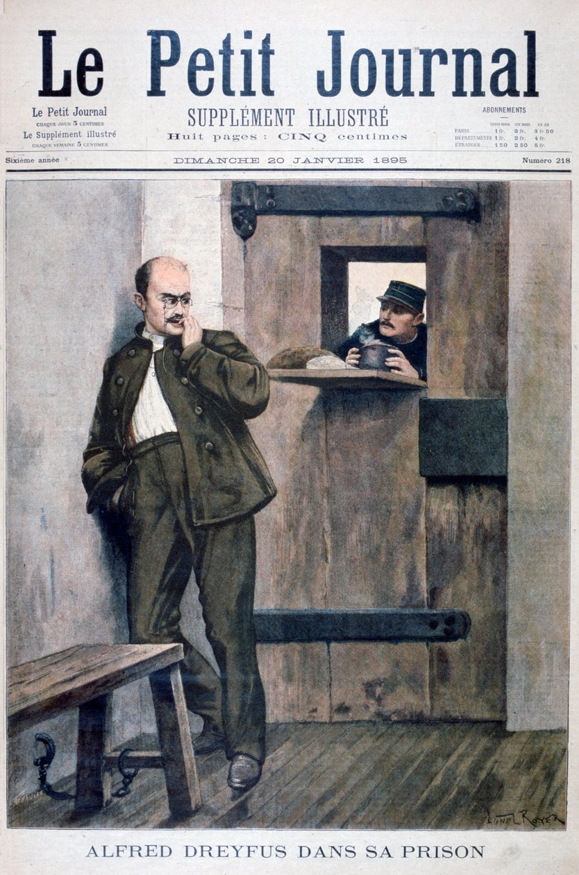 Alfred Dreyfus na prisão, 1895 de Unbekannt