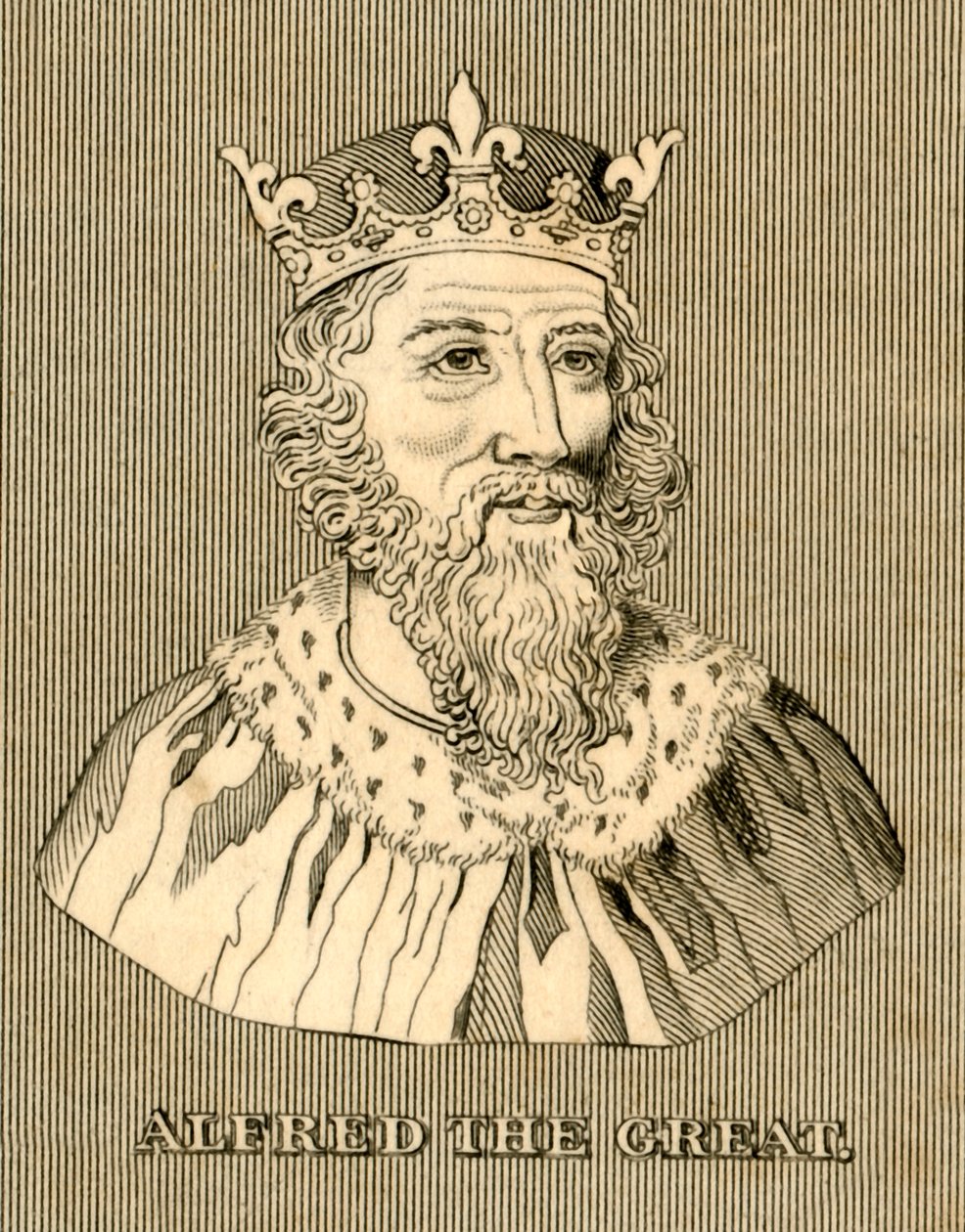Alfred, o Grande, c847-899, 1830. de Unbekannt