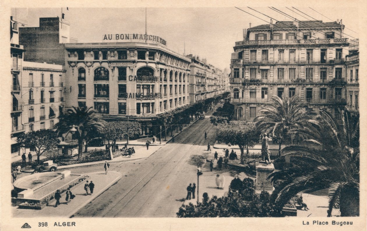 Argel - La Place Bugeau, c1930 de Unbekannt