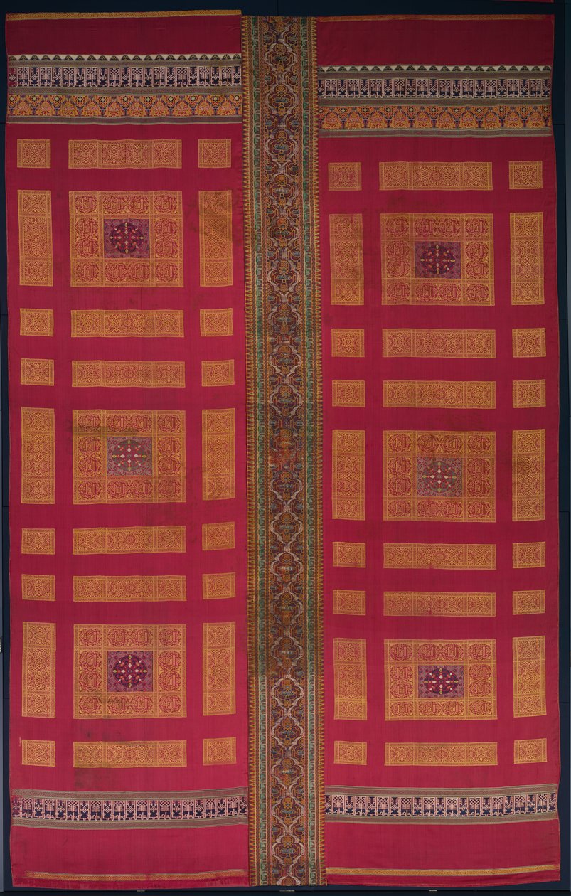 Cortina de seda Alhambra Palace, meados dos anos 1300. de Unbekannt