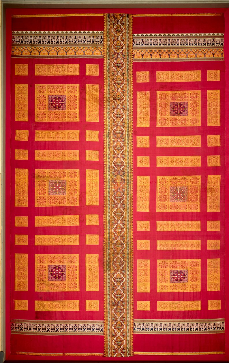 Cortina de seda Alhambra Palace, meados dos anos 1300. de Unbekannt