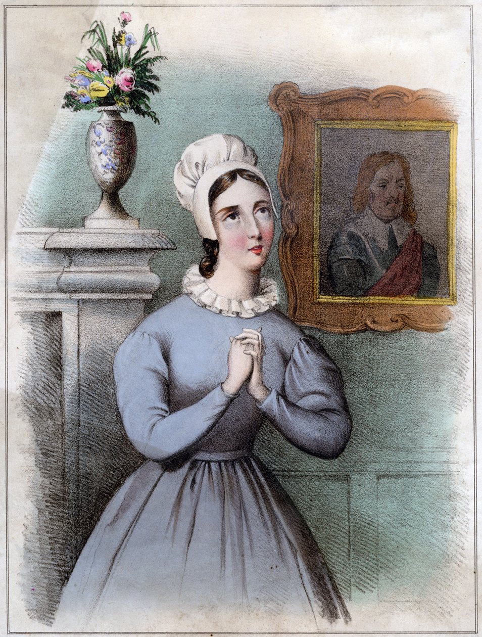 Alice Bridgenorth, personagem do romance Peveril of the Peak de Walter Scotts, século XIX de Unbekannt