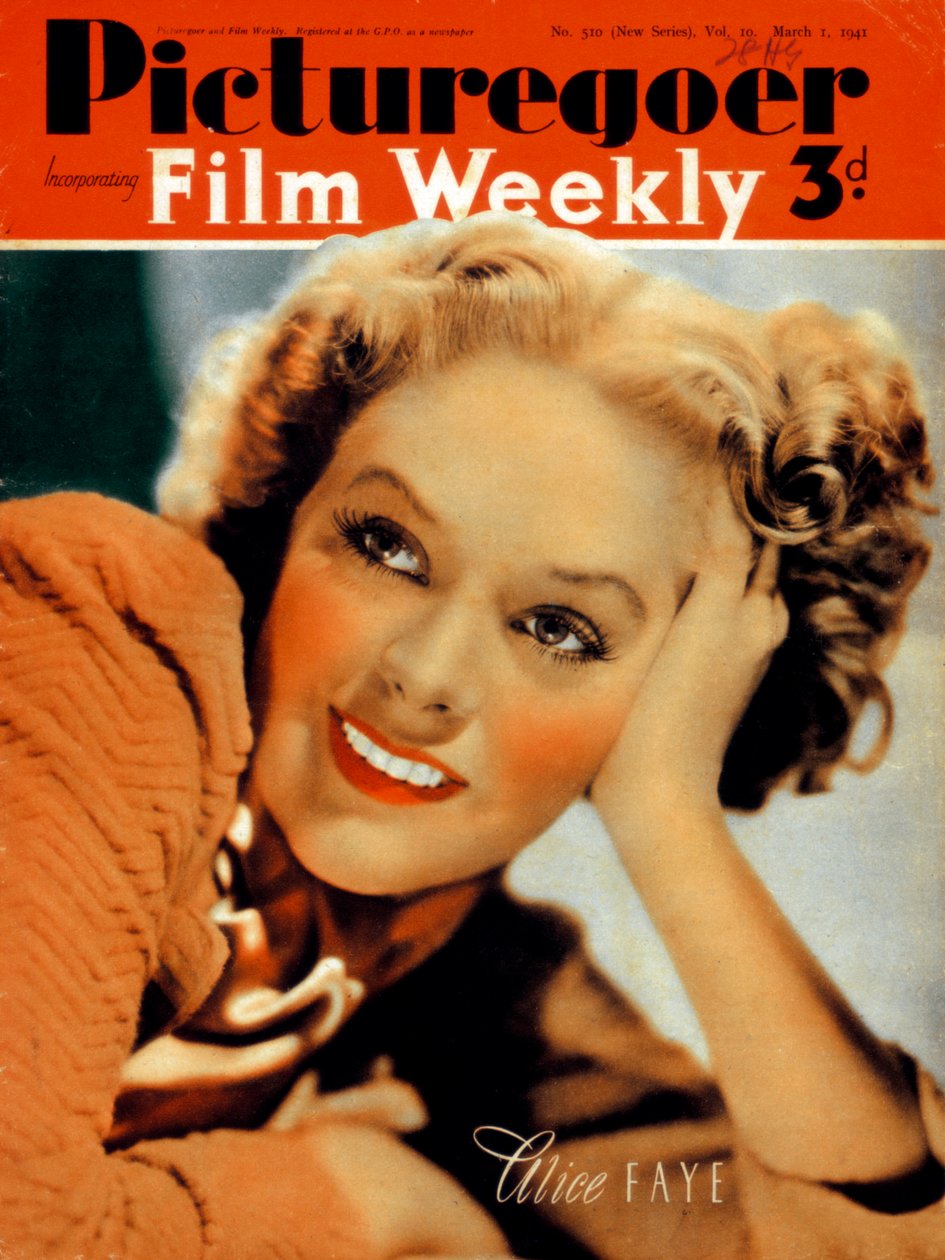 Alice Faye 1915-1998, atriz americana, 1941 de Unbekannt