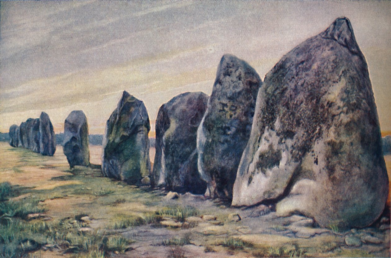 Alinements em Carnac, Bretanha, França, c1920 de Unbekannt
