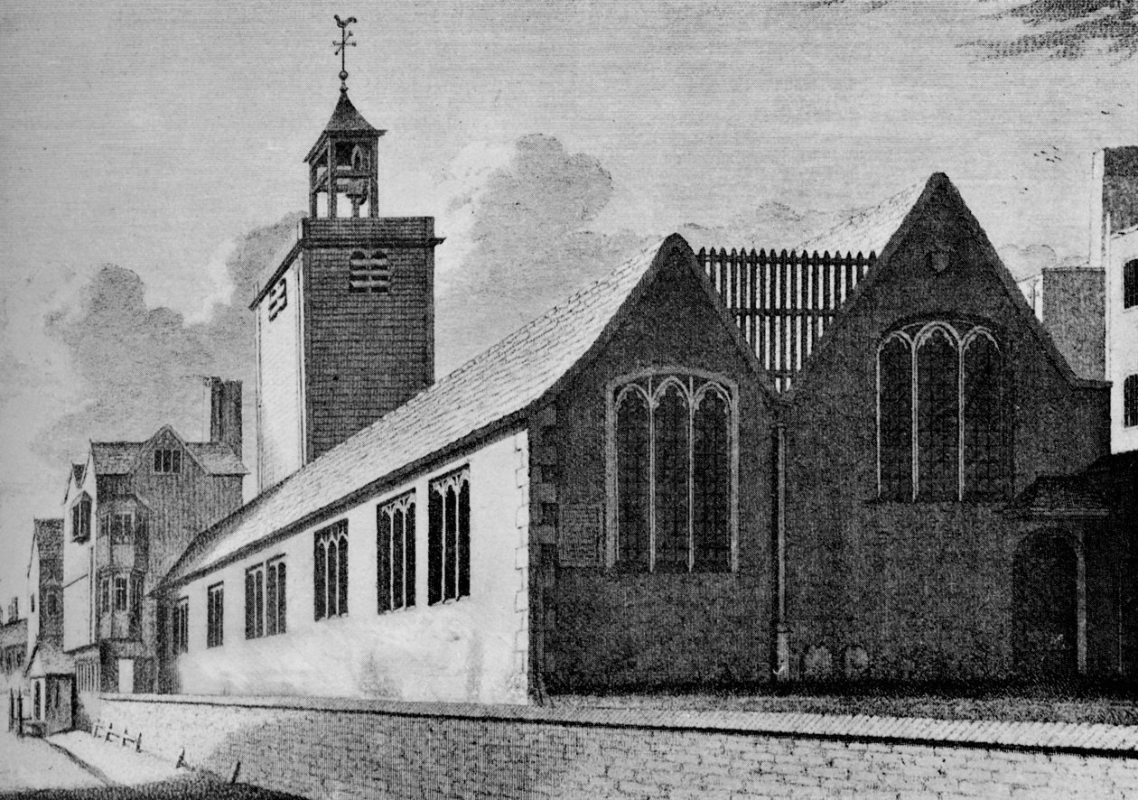 All Hallows Church, Muro de Londres, cidade de Londres, c1901 1906 de Unbekannt