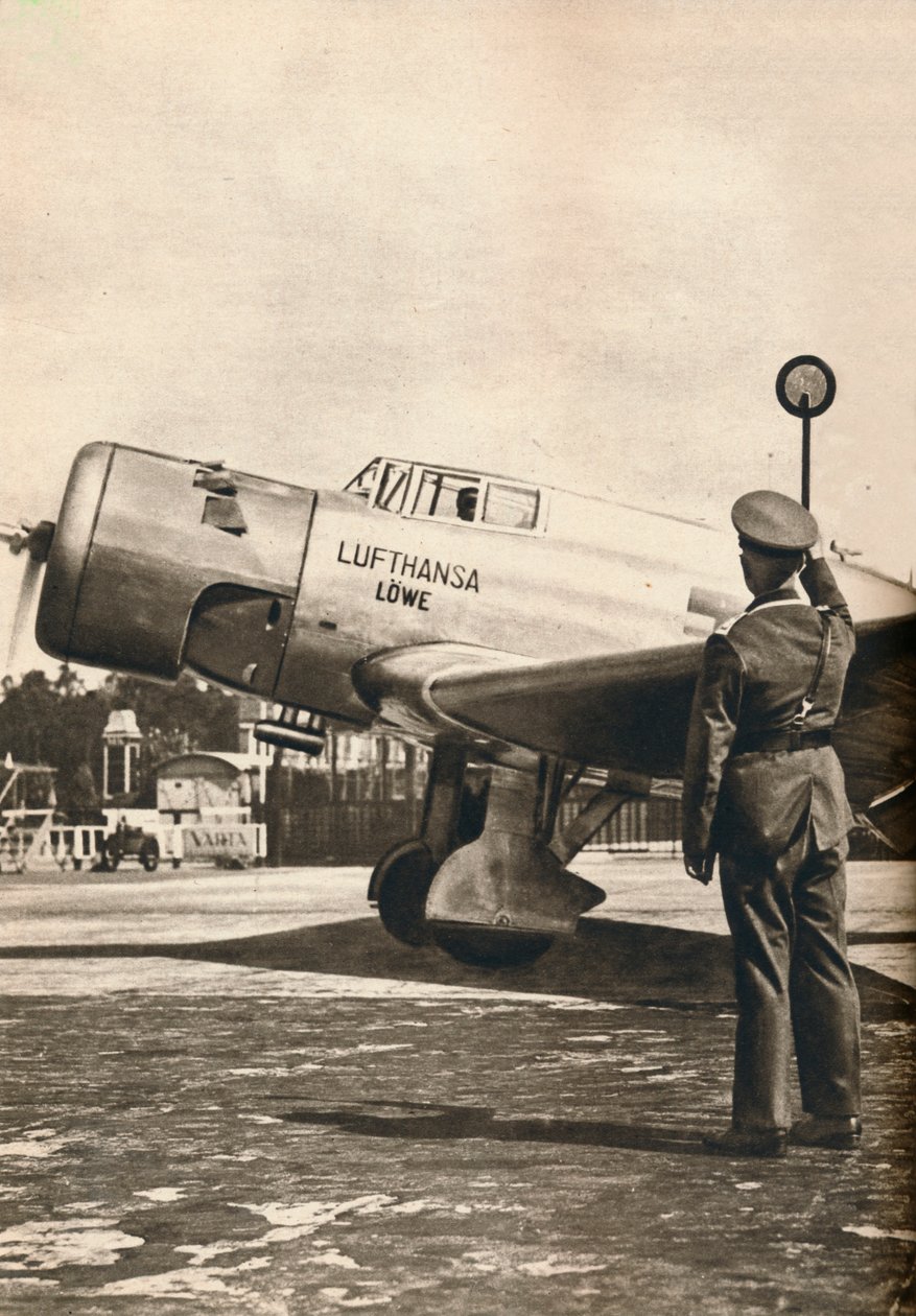Tudo claro para o início no Aeroporto Tempelhof, Berlim, c1936 c1937 de Unbekannt
