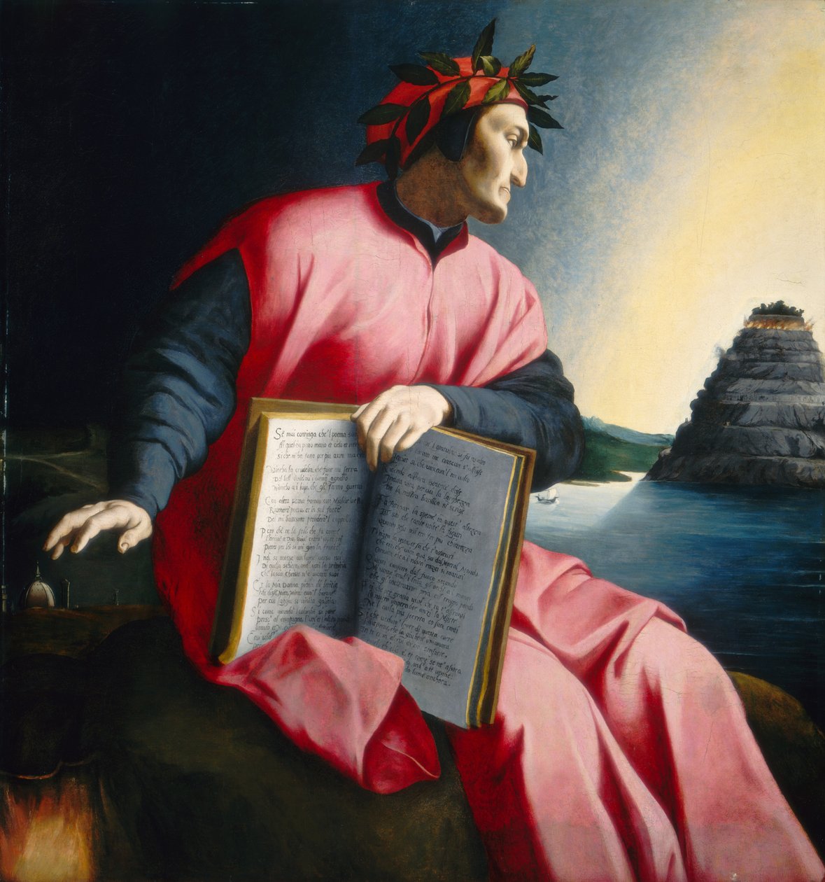 Retrato Alegórico de Dante, final do século XVI. de Unbekannt