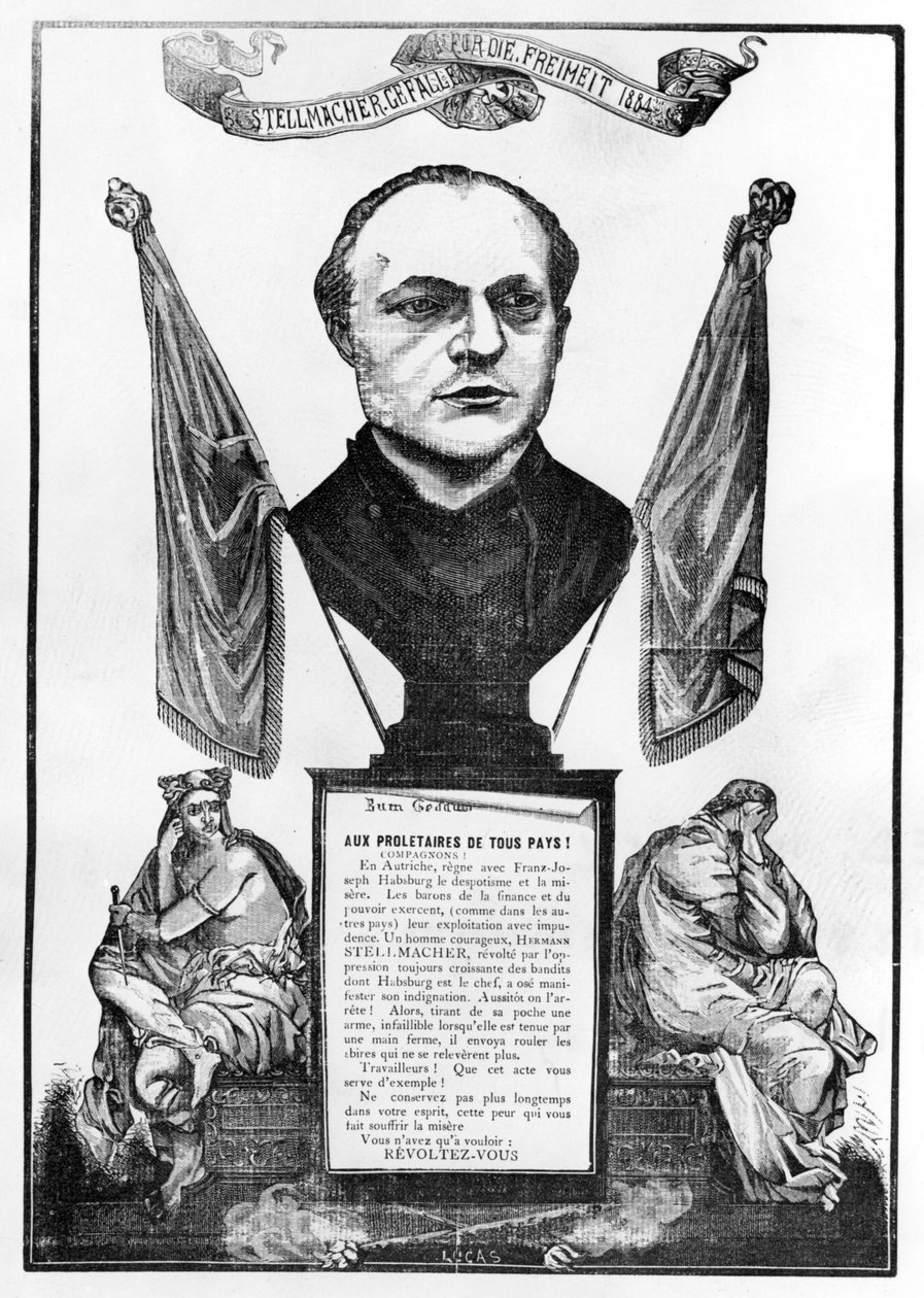 Alegoria de Hermann Stellmacher, 1884 de Unbekannt