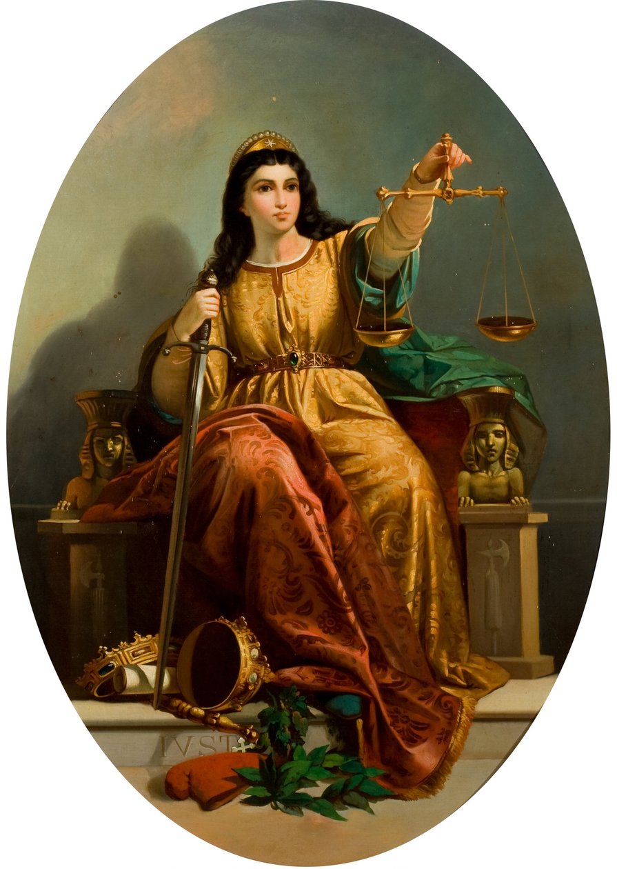Alegoria da Justiça, c. 1870 de Unbekannt